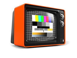 TV retro orange shell 3D