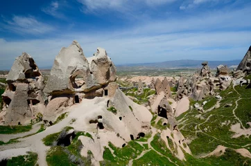 Zelfklevend Fotobehang De site van Uchisar in Cappadocië © Yvann K
