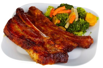 Spare Ribs and Vegetables
