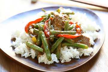 Thai Spicy Green Beans and Beef