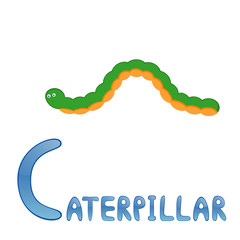 Funny alphabet Caterpillar