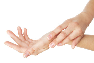 Female hands without little finger from birth. Real photo #2