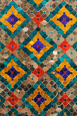 thai religious mosaic background