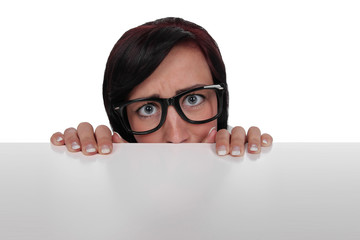Frau mit Brille