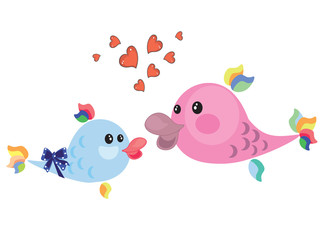 Two cute fish