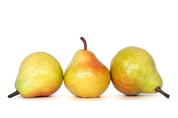 whole pears with clipping path