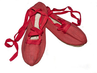 Alpargatas de lona rojas