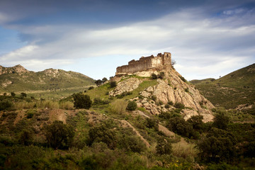 Fototapeta na wymiar Castle ruins in Catalonia