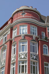 Fototapeta na wymiar Jugendstilhaus in Hamburg