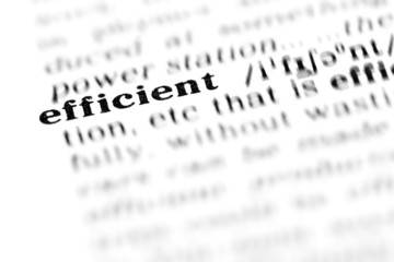Fototapeta premium efficient (the dictionary project)