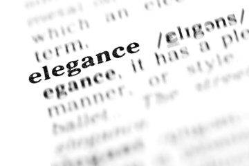 Fototapeta premium elegance (the dictionary project)