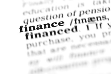 Fototapeta premium finance (the dictionary project)