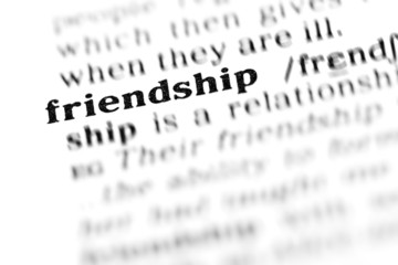 Fototapeta premium friendship (the dictionary project)