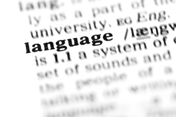 Fototapeta premium language (the dictionary project)