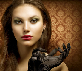 Fashion Art Portrait. Beautiful Woman