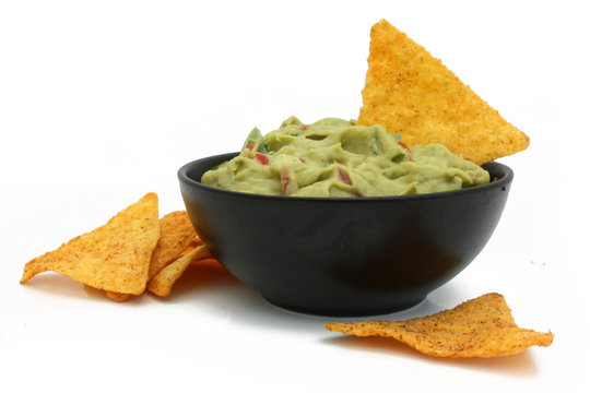 Fototapeta Guacamole et nachos