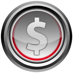 Obraz premium Dollar Button