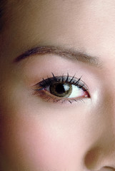 Fototapeta premium eye beauty in studio