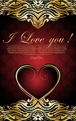 Valentine's day card. vector