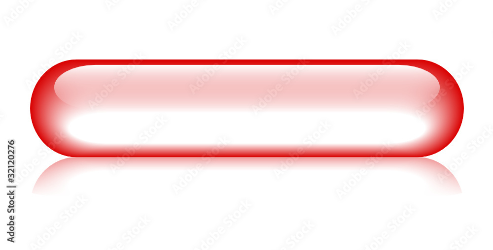 Poster red button (template web internet gel glassy shiny click here)