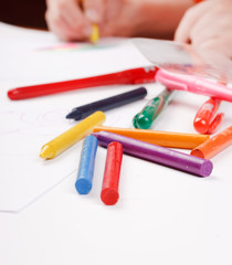 child's hand drawing