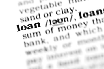 Fototapeta premium loan (the dictionary project)
