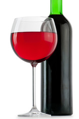Wine concept with gradient background