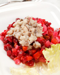 Russian beetroot salad