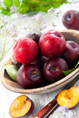 fresh plums