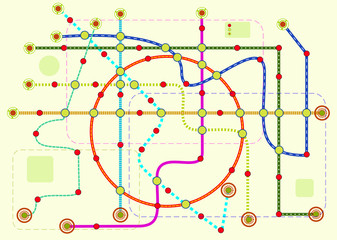 public transport or tube map