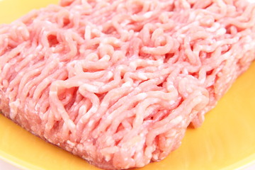 Minced meat on a plate