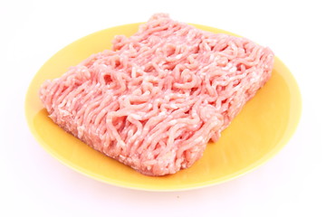 Minced meat on a plate
