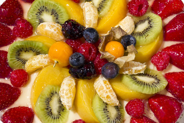 Closeup di torta alla frutta