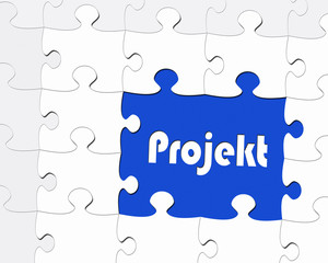 Fototapeta premium Projekt oder Projektarbeit