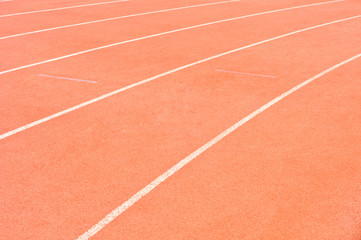 Red running track