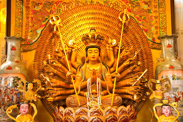 Buddha statue in Wat chainese,phitsanulok