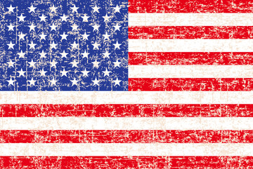 Grunge American flag background