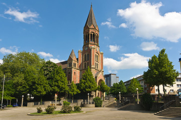Fototapeta na wymiar Kreuzeskirche side view