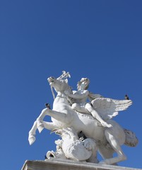 Statue de Pégase au Jardin des Tuileries à Paris