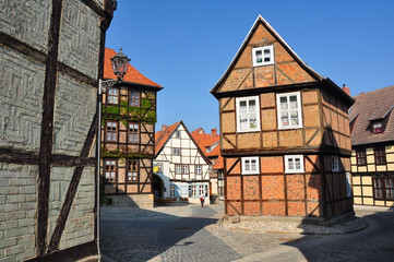 Fototapeta na wymiar W Altstadt Quedlinburg