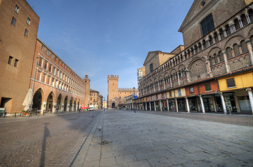 Obraz premium Ferrara cathedral Square