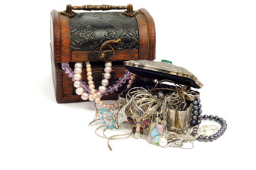 Treasure chests  with jewelry