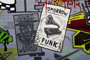Graffiti Berlin funk poster