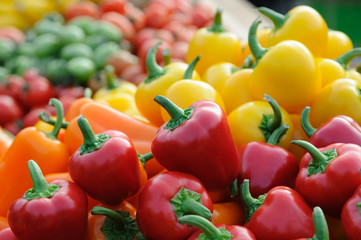 Colorful bell peppers