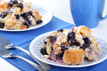 Blueberry Bread Pudding