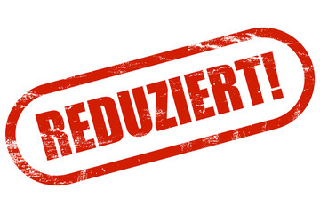 Grunge Stempel rot REDUZIERT