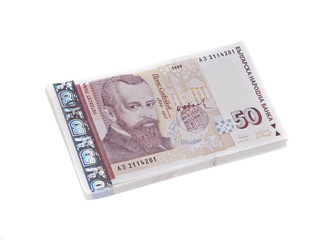 Obraz na płótnie Canvas Pack of Bulgarian Bills