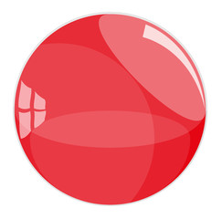 beautiful red sphere