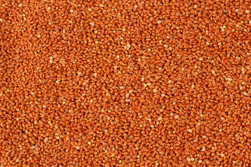 Unpilled millet as texture