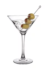 Rolgordijnen Olive Martini with Bubbles © dondesigns